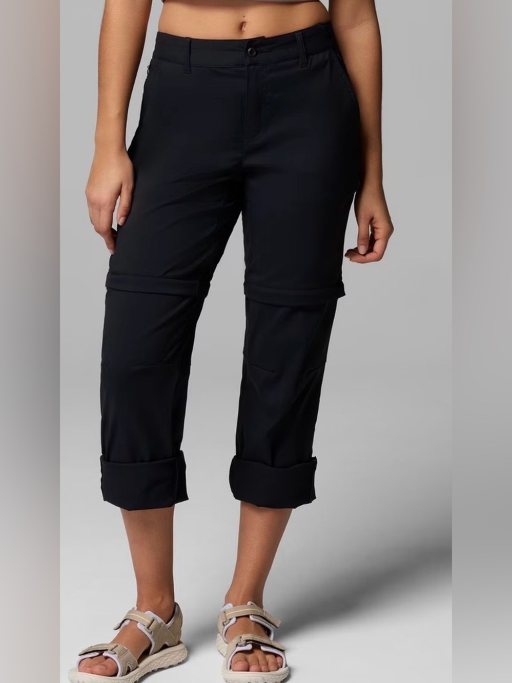 Columbia Women's Leslie Falls Convertible Pants | color: black | size: 16